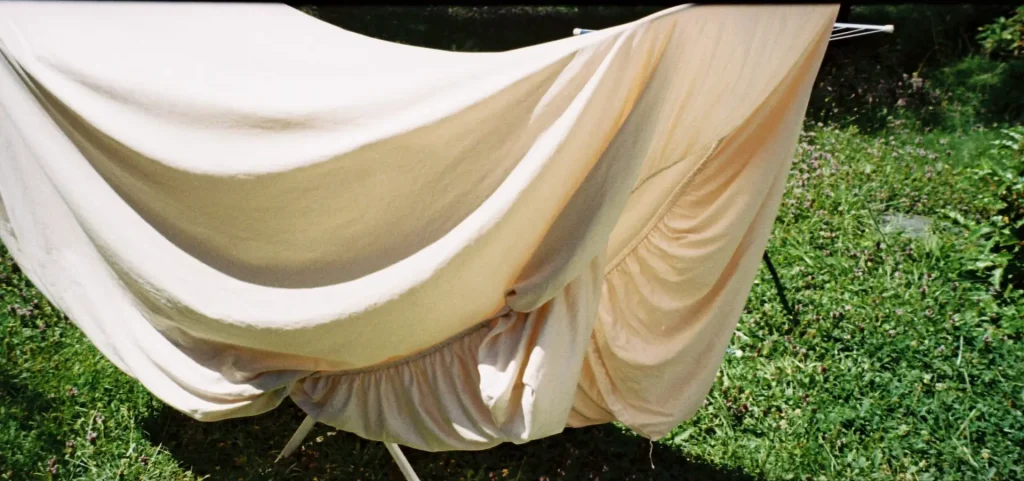 sheet drying the sun