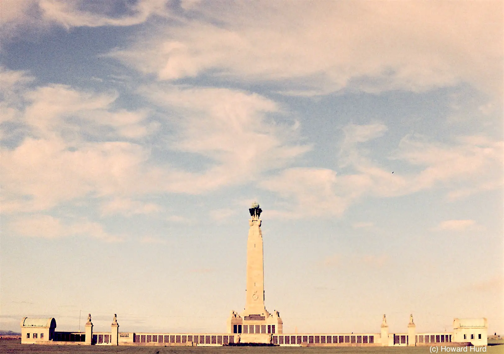 Seafarers' War Memorial, Southsea seafront, UK - taken with Fed4 and Agfa VistaPlus at ISO200