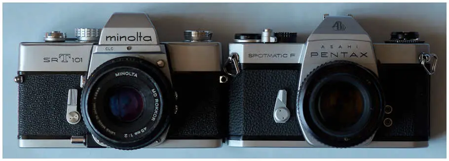 Minolta SRT 101 vs Pentax Spotmatic F