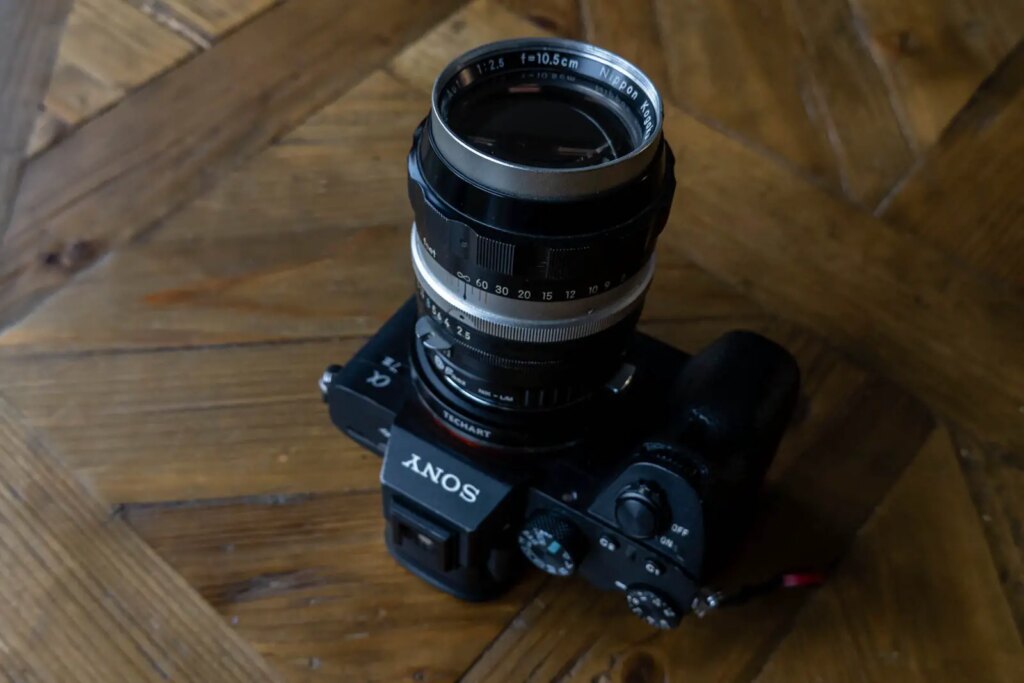 Techart LM-EA9 used to mount Nikon 105 2.5 to Sony A7iii with AF