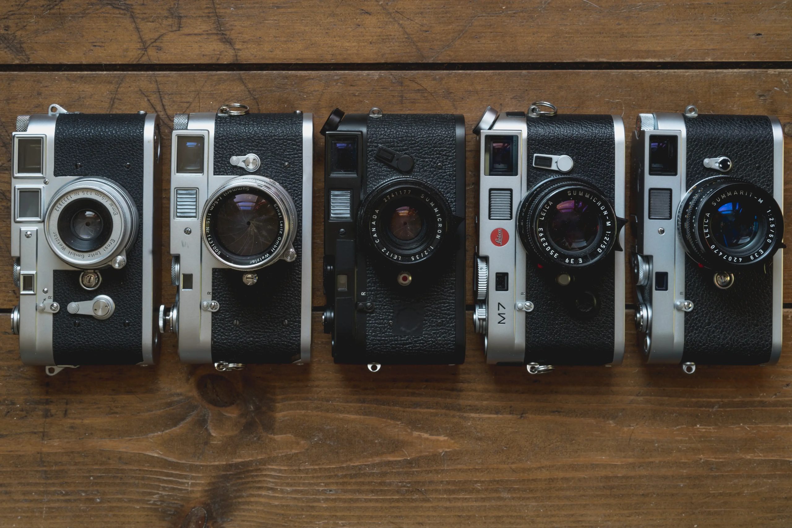 Leica M2, M3, M4-P, M7 and M-A