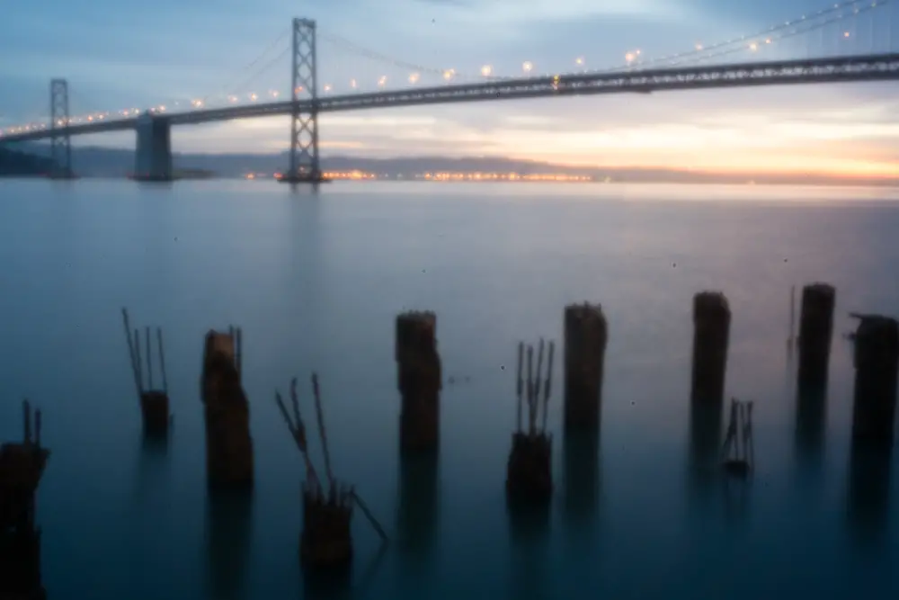 Bay Bridge, San Francisco – Skink Pinhole on Fuji X-Pro 1 (exposure adjusted +1 stop but otherwise no post-processing)