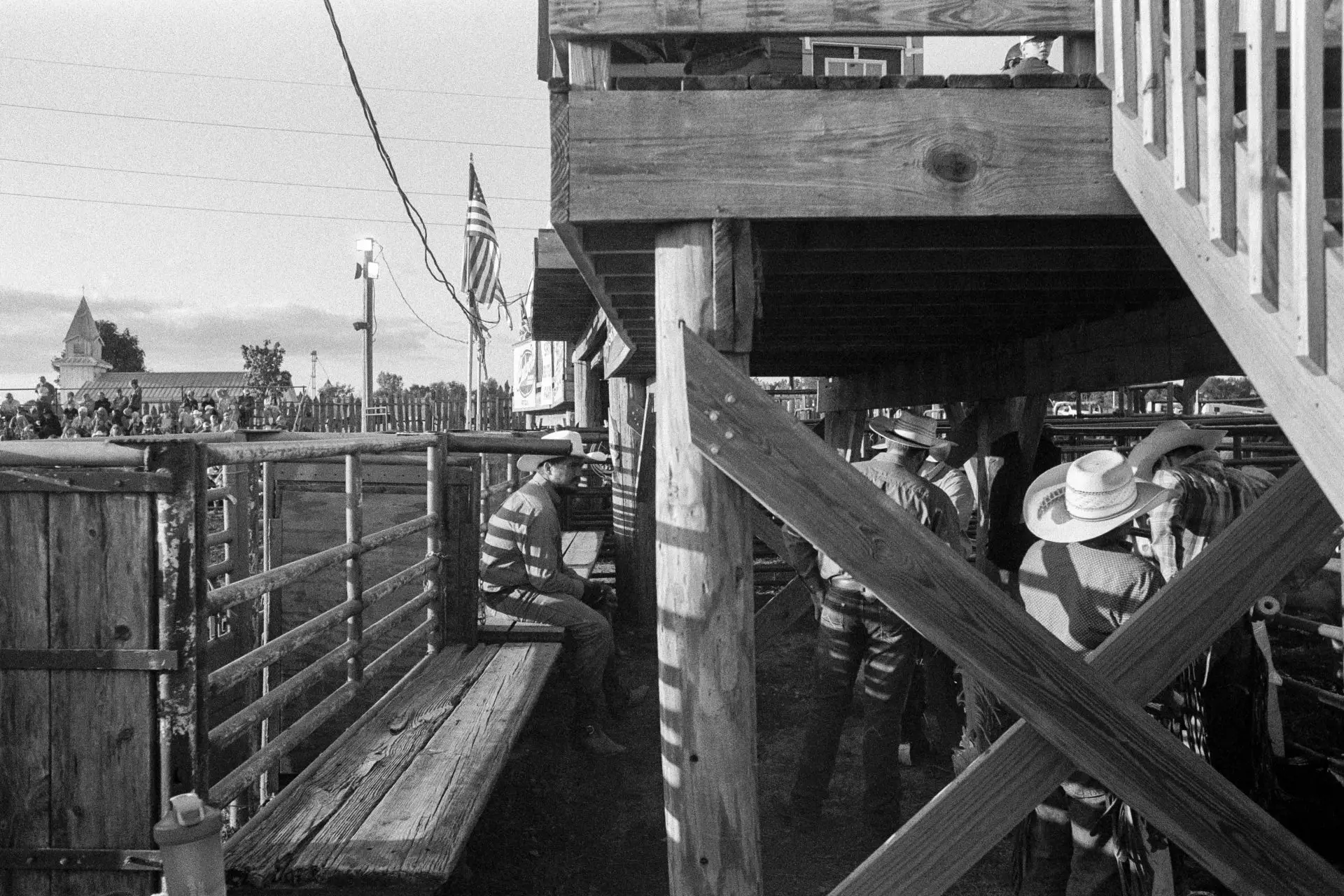 Riders waiting for their turn