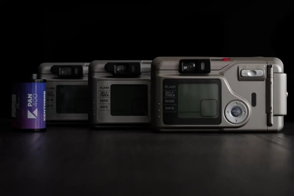 LCD screen of Fujifilm Zoom Date cameras