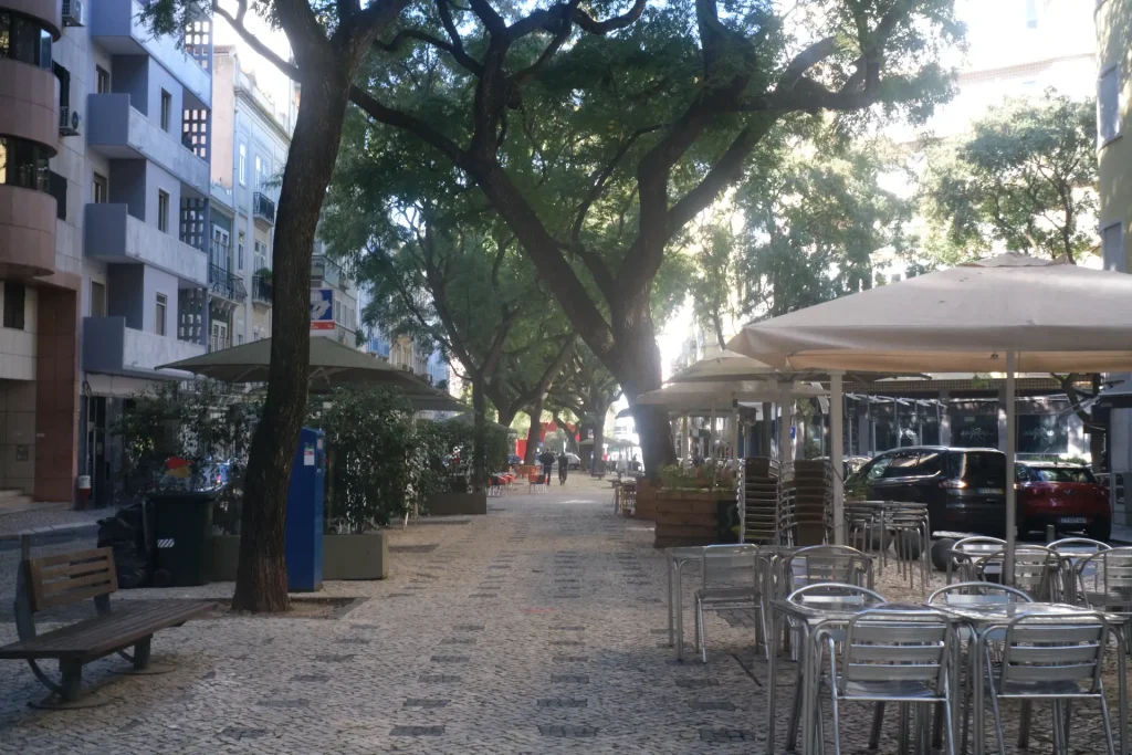 A glowy day on the streets of Lisbon.