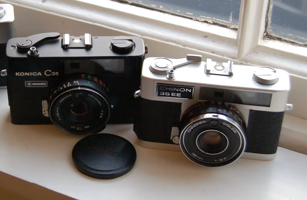 Konica C35 Automatic & Chinon 35EE