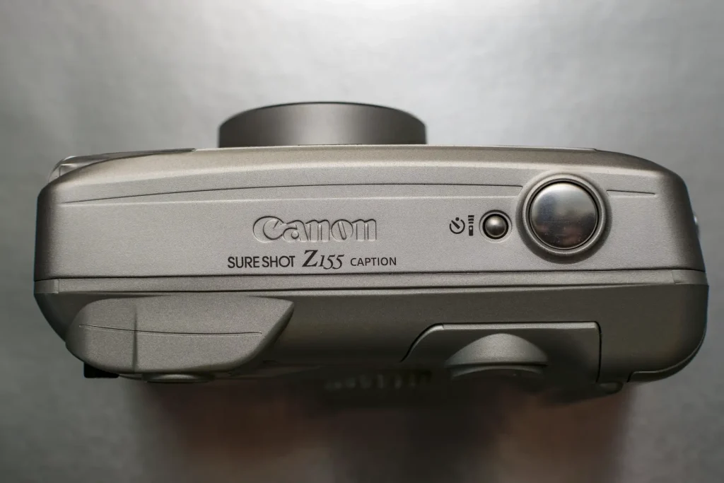 Canon Sure Shot Z155 top