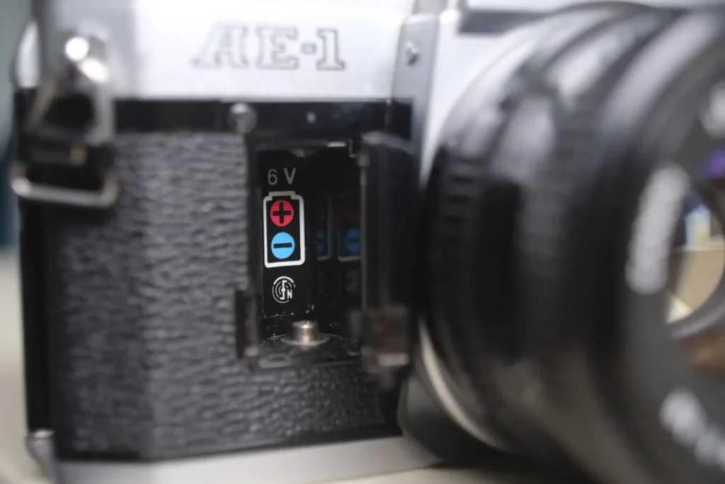 Canon AE-1 Battery Compartment