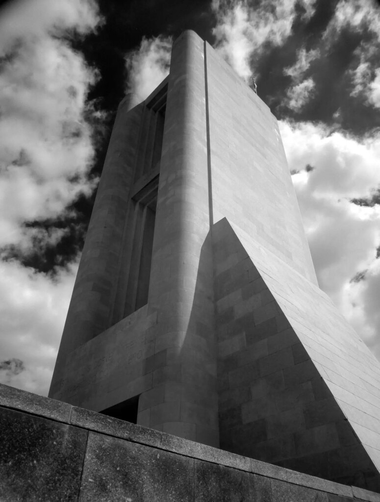 IR deco memorial tower