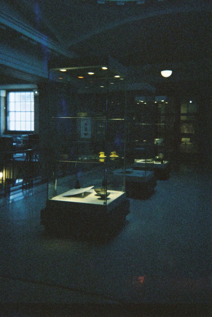 indoor museum displays