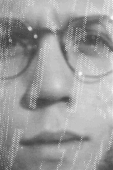 dubblefilm GLITCH 35mm black and white creative film portrait GIF