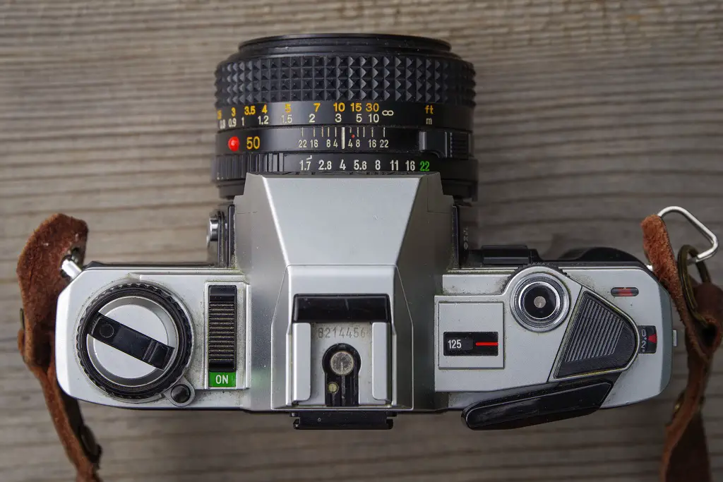 Top view of Minolta x300 camera