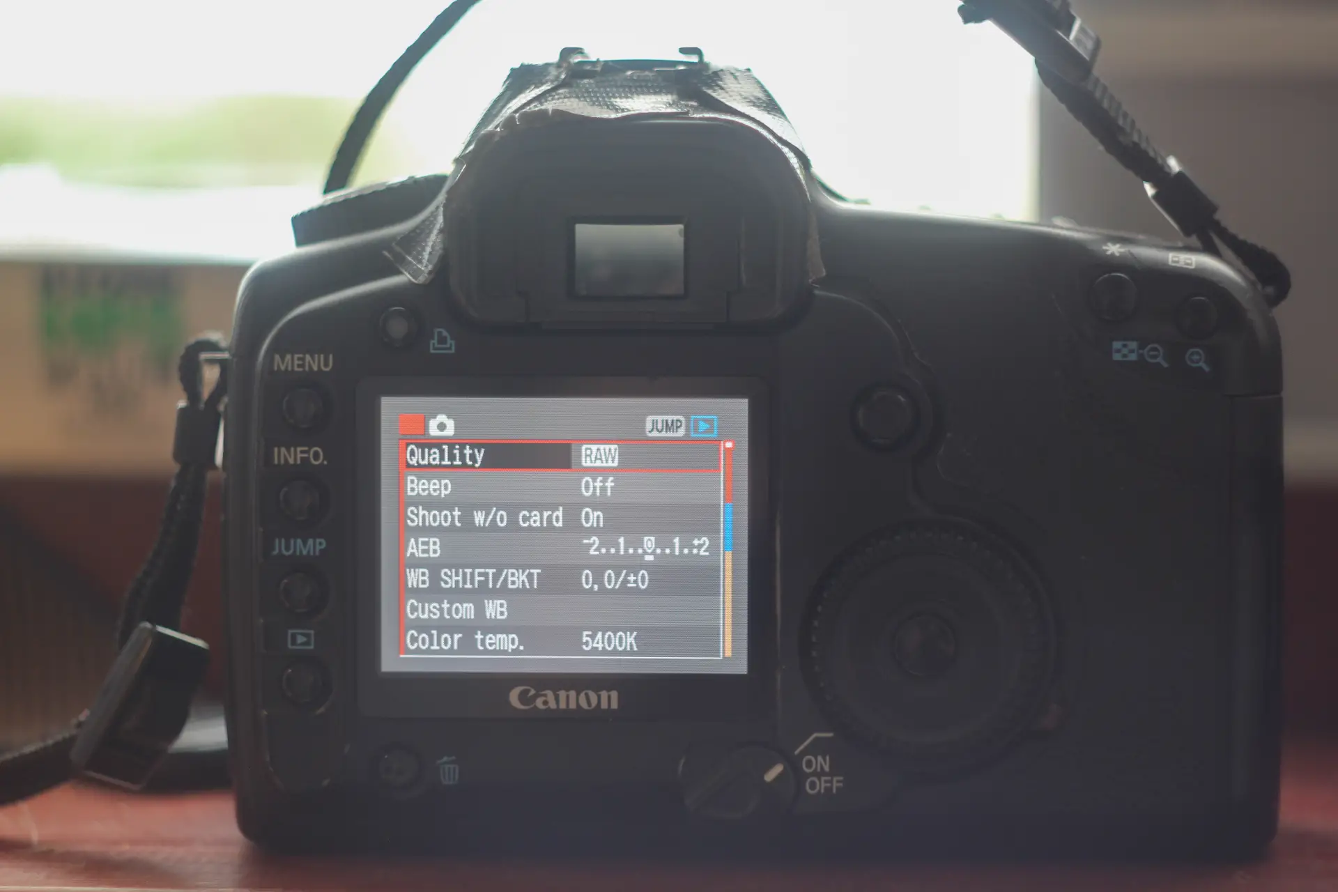 Canon 5d Classic screen