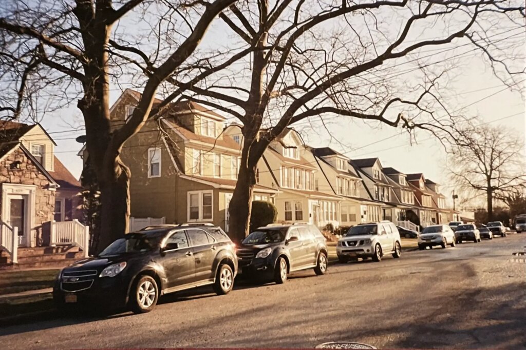 Suburban street at Magic Hour 