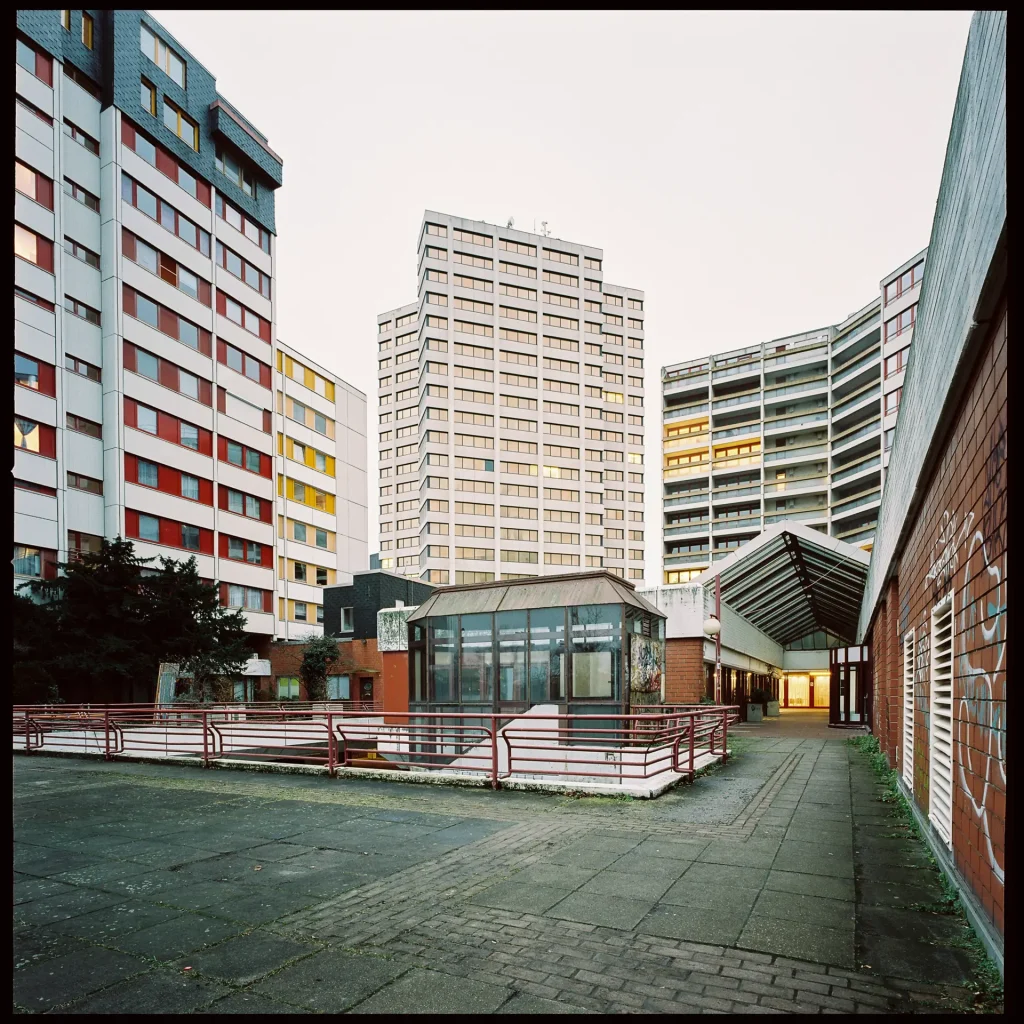 Several high-rises standing close to each other