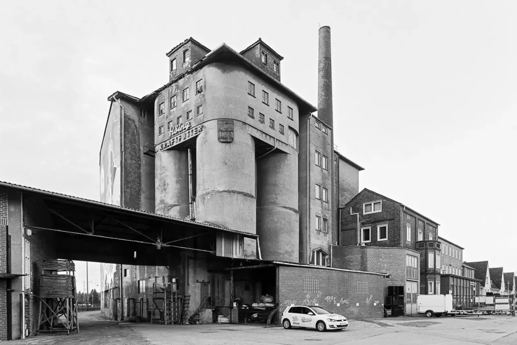 Image of an abandoned factory located in the small town of Verden, Germany.