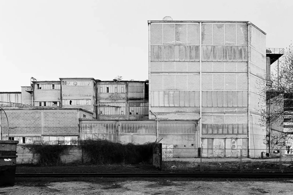 Abandoned factory hall.