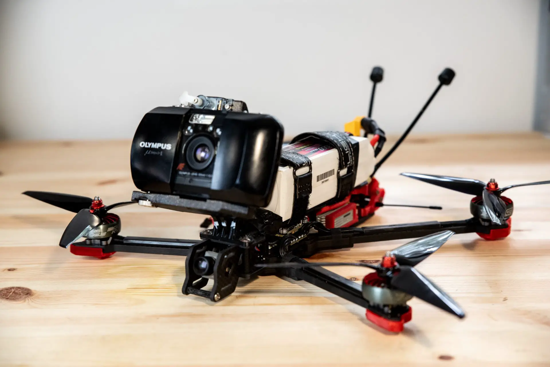 Drone camera shop for movie shooting
