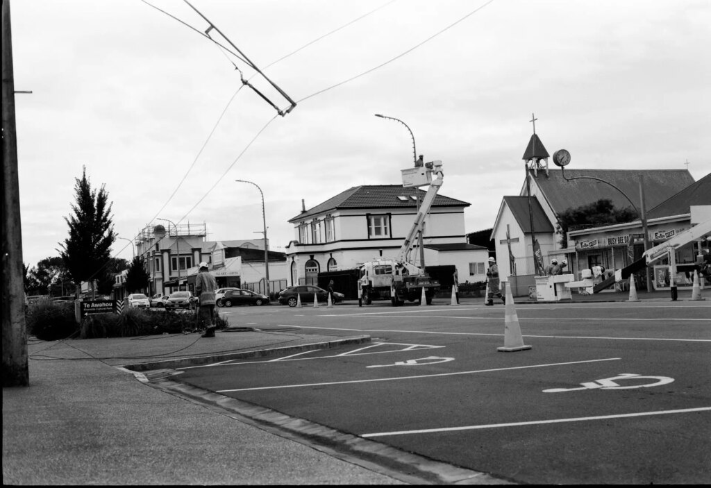 Foxton's Tramlines Being Removed, New Zealand
