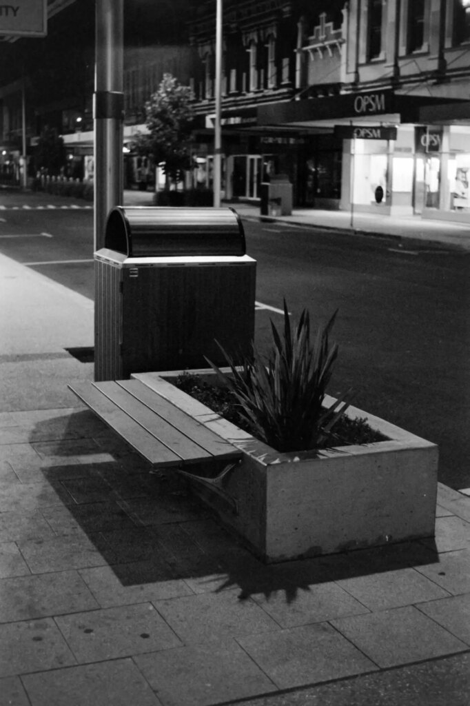 Devonport Streetscape at night