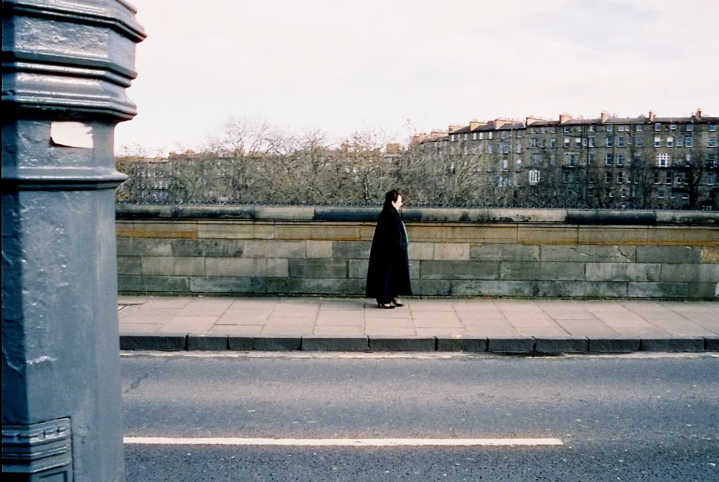 Lady On Brig. CineStill. 