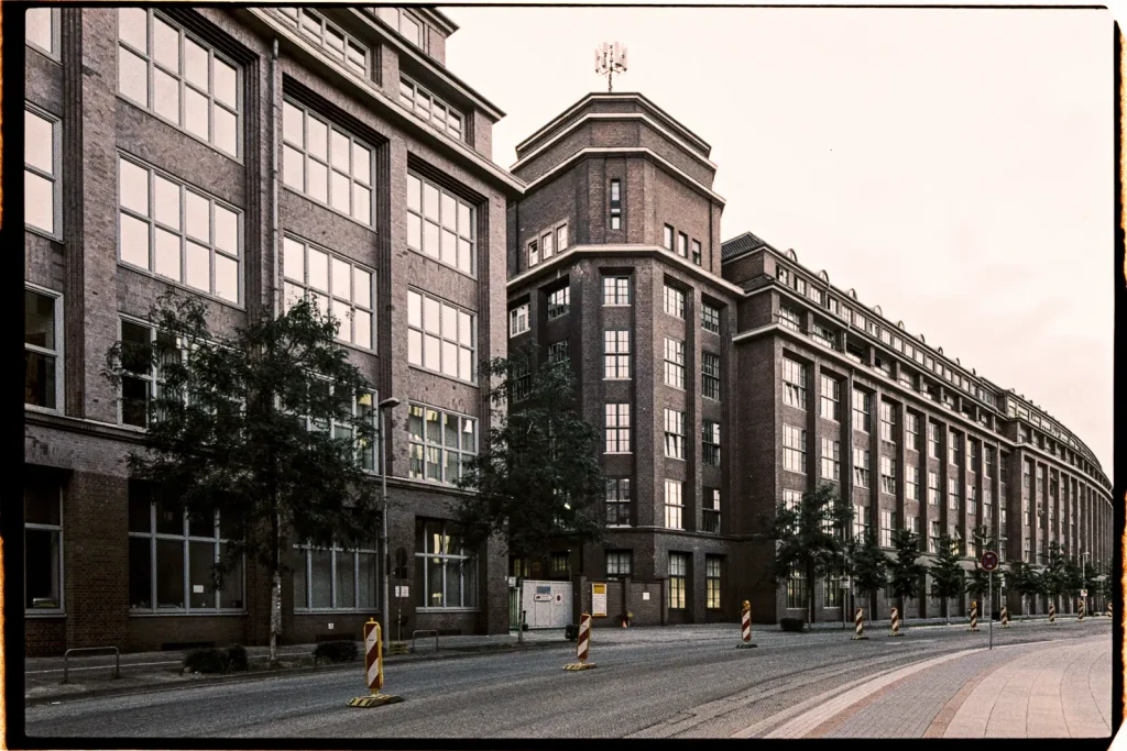 ContiTech plant in Hannover, Germany, captured on Lomography Metropolis film.