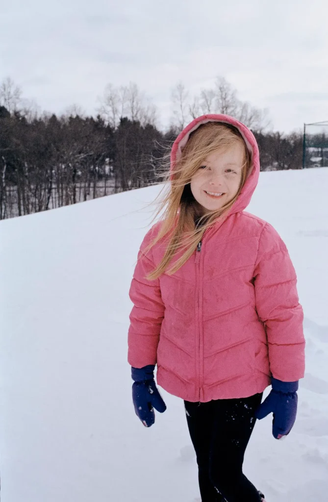Quinn in the snow