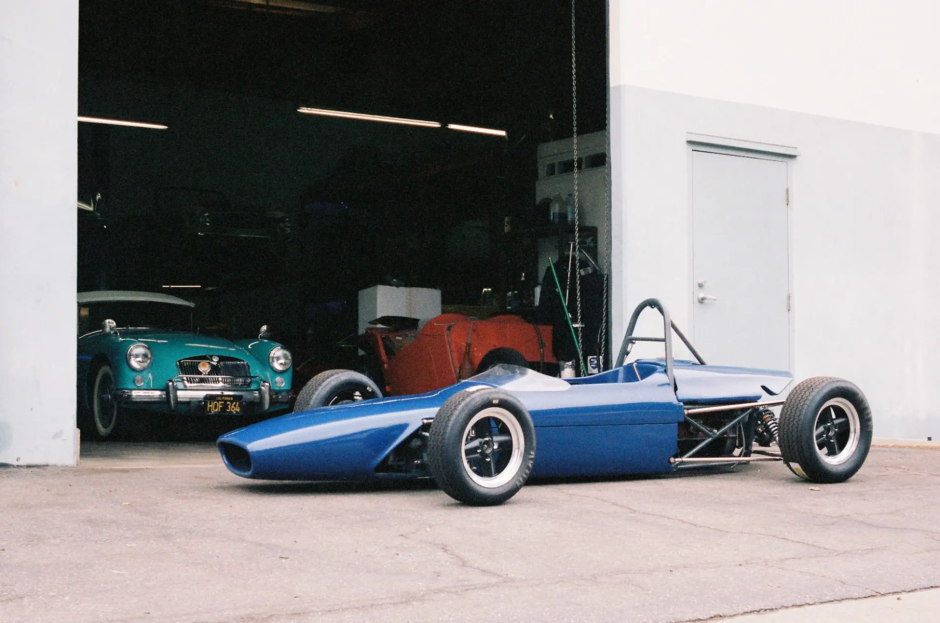 My 1969 Merlyn Mk11a in front of a one-owner MGA.