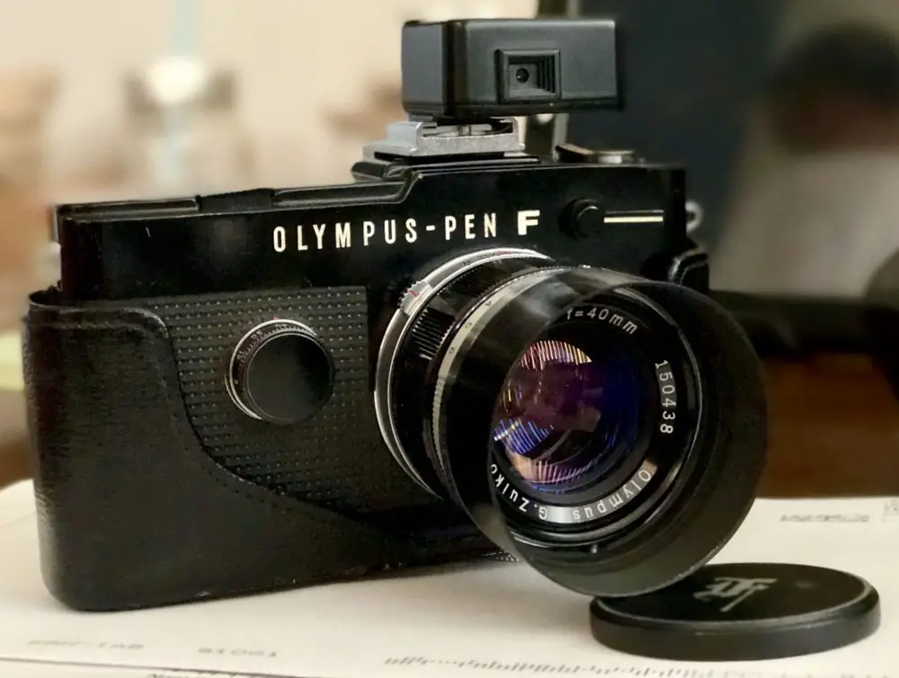 Olympus Pen-D Scale Focus Black 35mm Film Camera