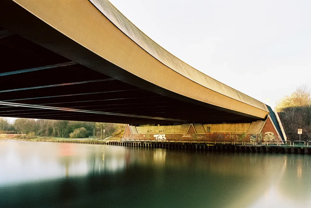 long-time exposure of a canal bridge