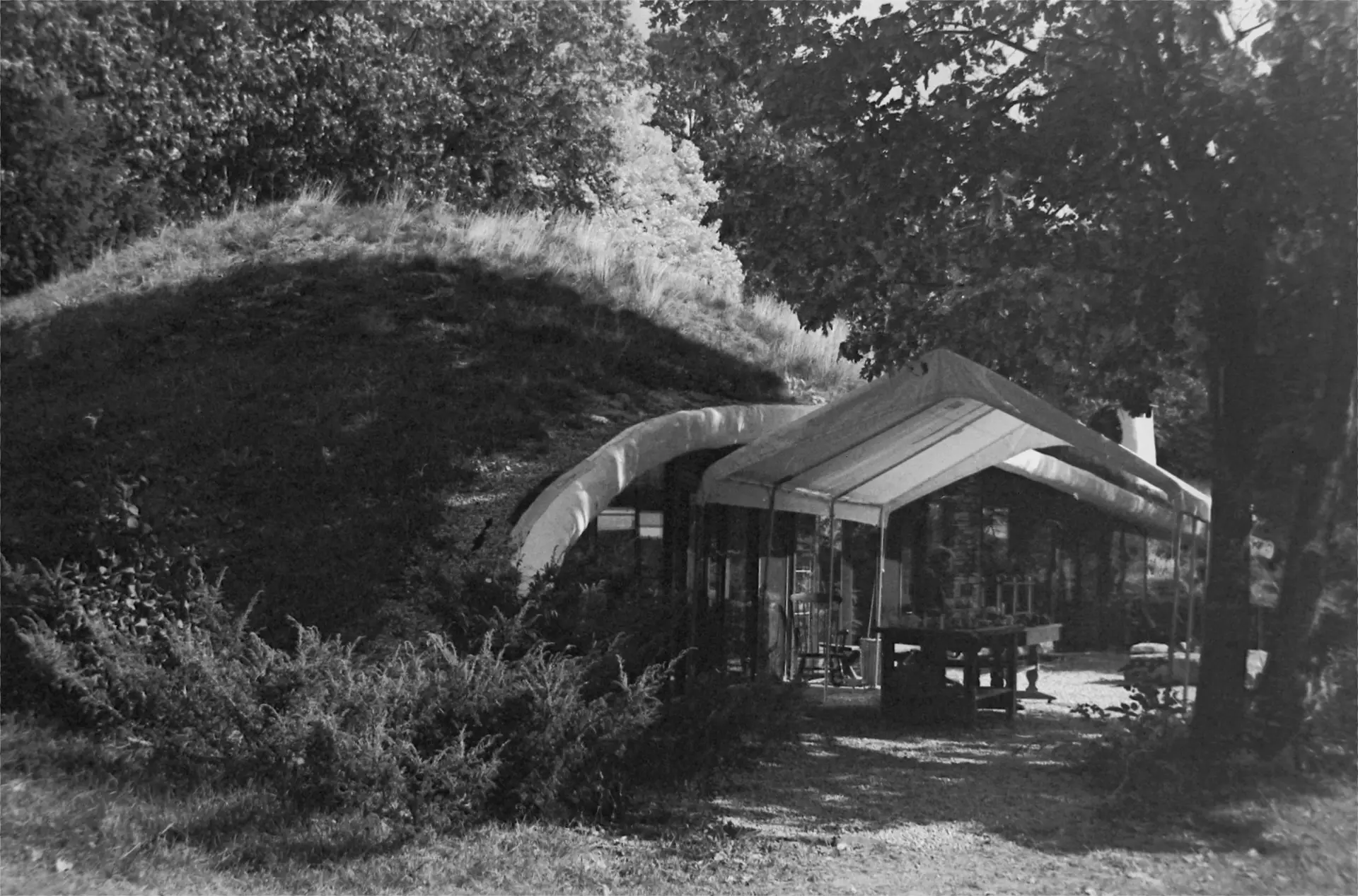 Artist's house rear patio