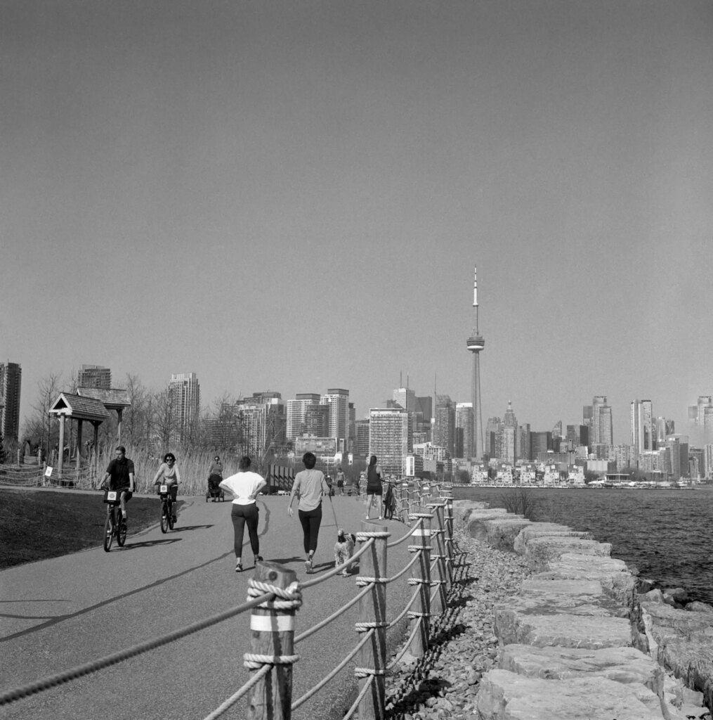 Ontario Place - Path with Toronto Skyline
