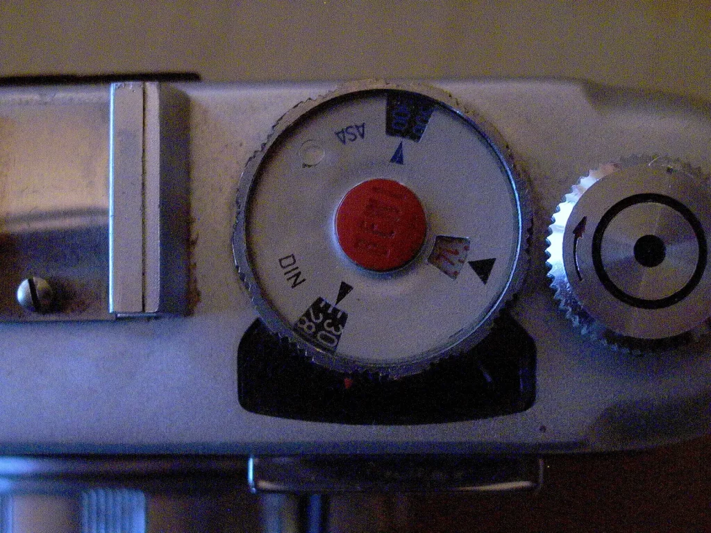 close up of RM light meter