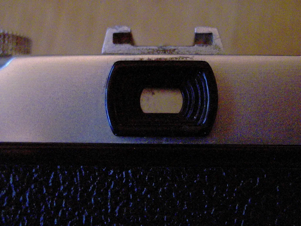 close up of Mastra V35 viewfinder