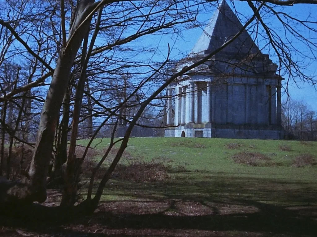 photograph of the Darnley Mausoleum in the near distance