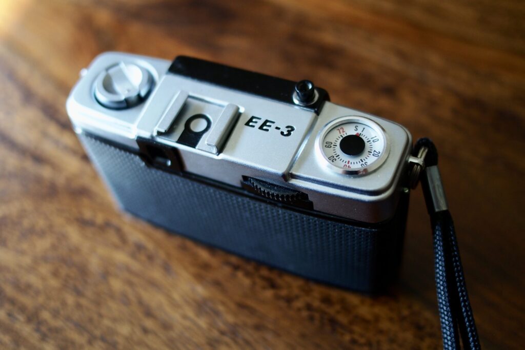 Olympus Pen EE-3 camera top view