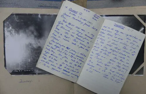 A notebook and photographs from the personal archive of Peter Casement.