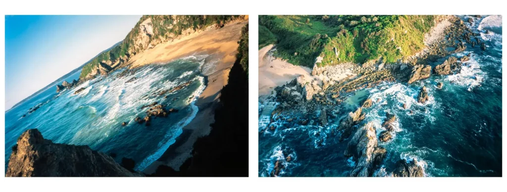 35mm film aerial photographs of Narooma