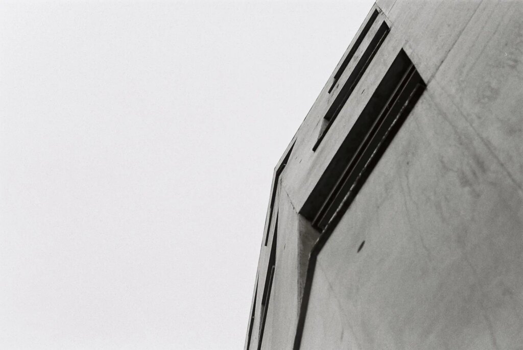 Wall of the church with some windows