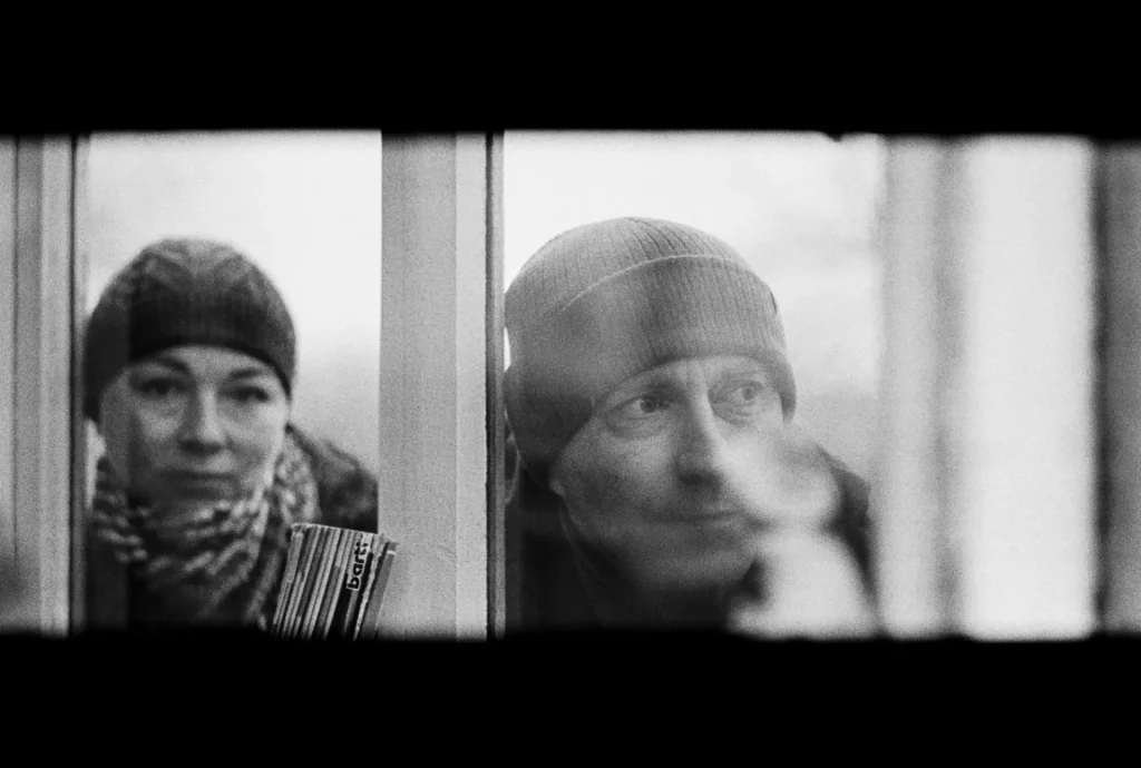 portrait of pair on film