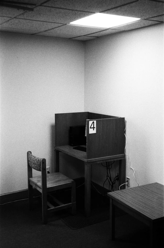 A Corner Library Desk