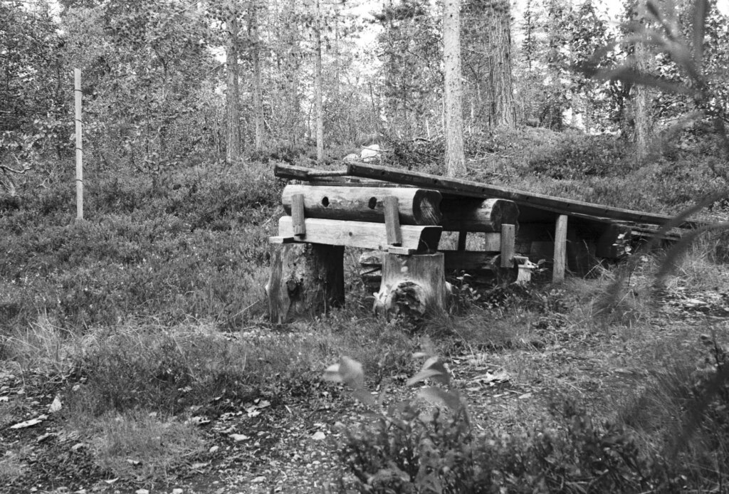 A wooden ramp