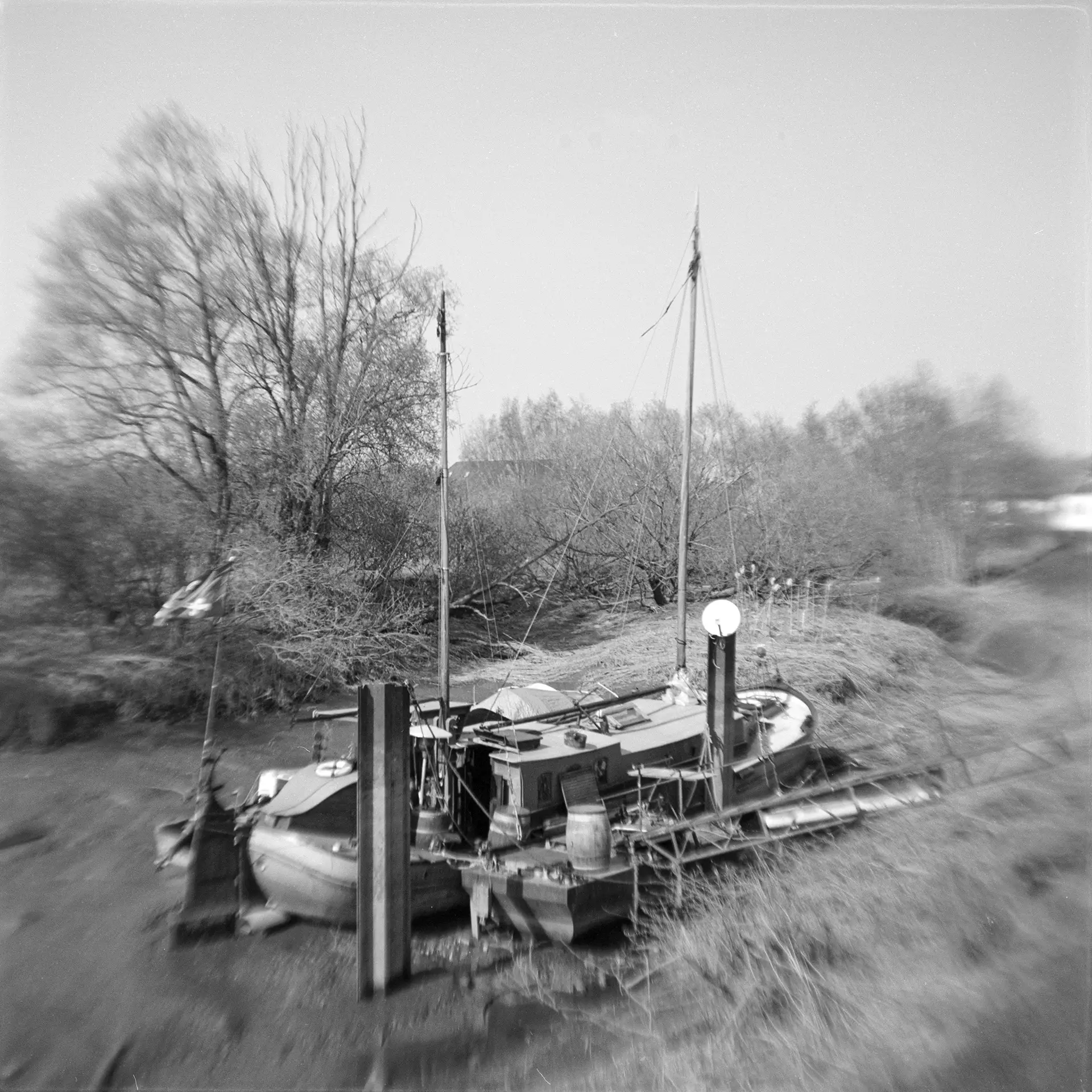 River boat moored