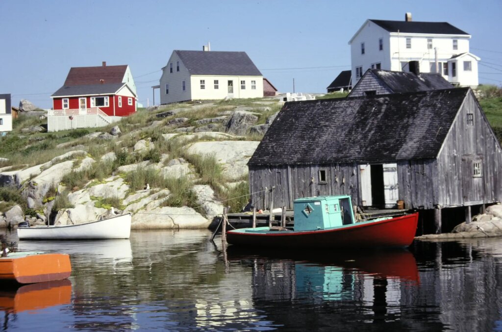 Peggy's Cove harbor scene