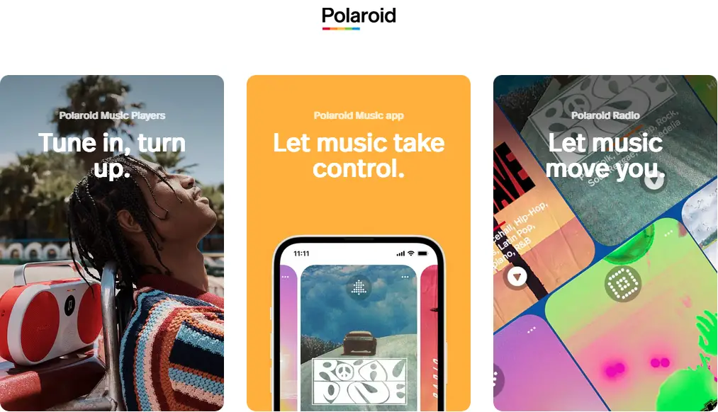 Polaroid music products