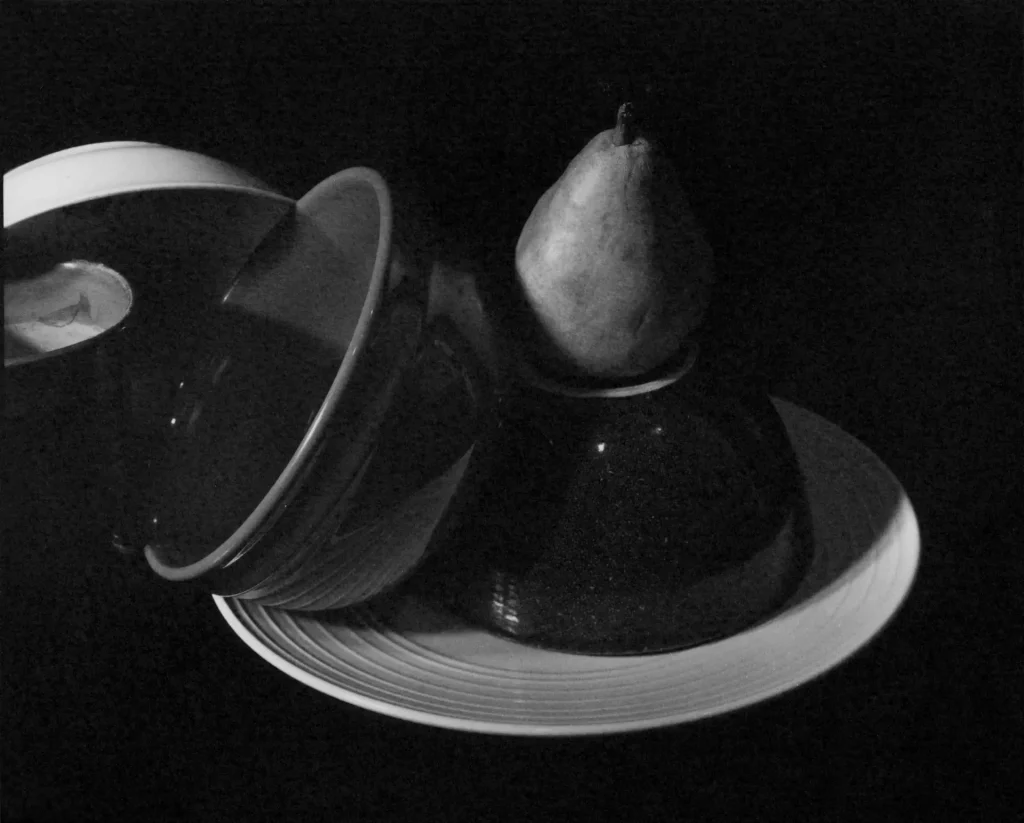 Title: “Homage Pears and Bowls” Medium: silver gelatin print Dimensions: 8x10 inches