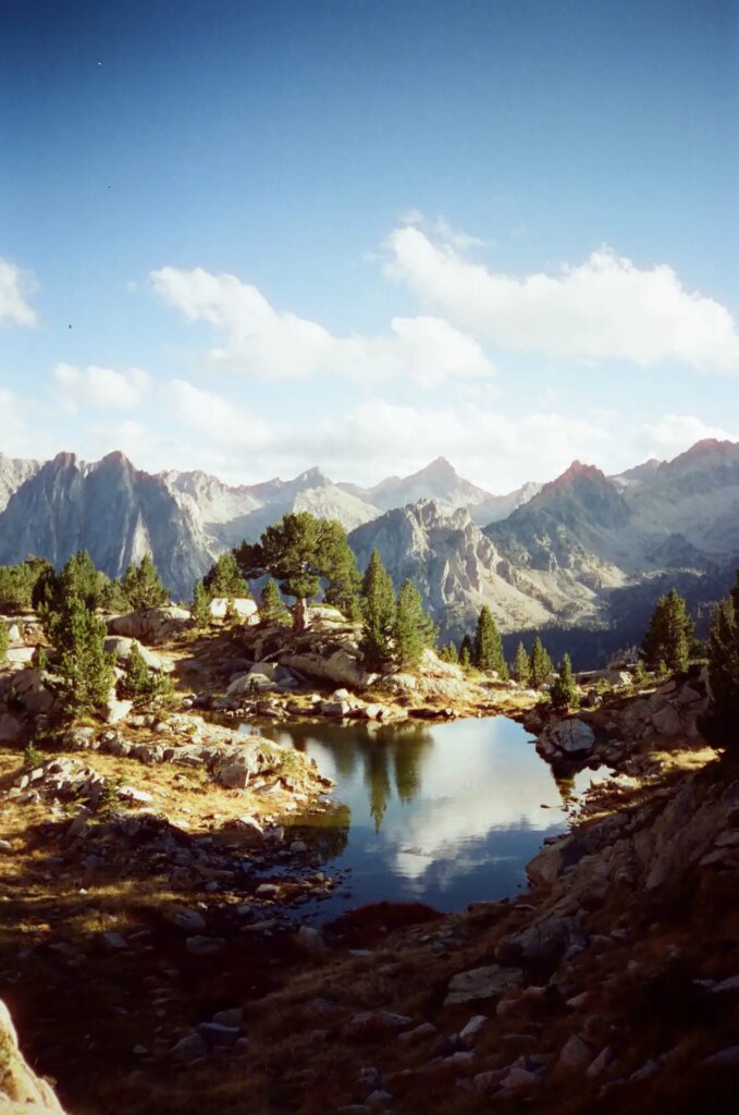 mountain landscape on a beautiful sunny day