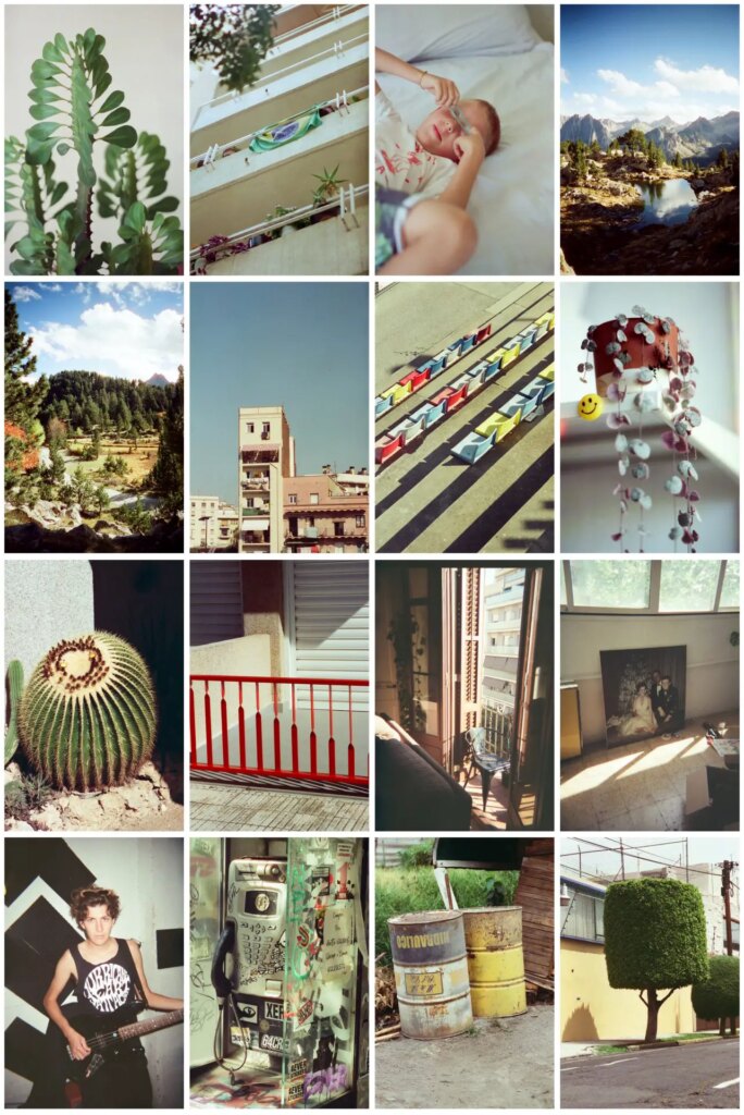 sample image grid of dubblefilm new 35mm color film TREAT