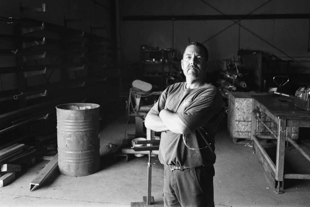 Alan In The Shop, TMax 400
