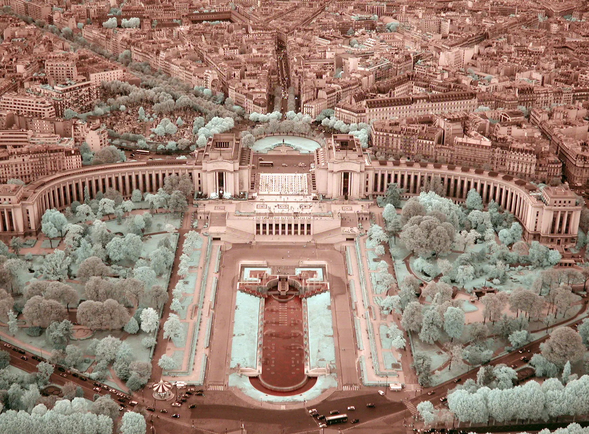 The Trocadero from the Eiffel Tower